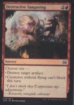 Destructive Tampering - Aether Revolt: #78, Magic: The Gathering Lp R173