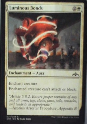 Luminous Bonds - Guilds of Ravnica: #21, Magic: The Gathering Nm C337