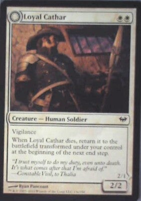 Loyal Cathar - Dark Ascension: #13, Magic: The Gathering Nm R212