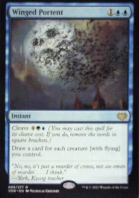 Winged Portent - Innistrad: Crimson Vow: #89, Magic: The Gathering Nm R162