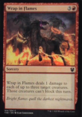 Wrap in Flames - Theros Beyond Death: #164, Magic: The Gathering Nm R53