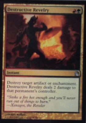 Destructive Revelry - Theros: #192, Magic: The Gathering Nm R235