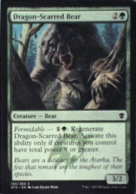 Dragon-Scarred Bear - Dragons of Tarkir: #183, Magic: The Gathering Nm R213