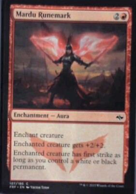 Mardu Runemark - Fate Reforged: #107, Magic: The Gathering Nm R233