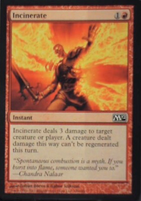 Incinerate - Magic 2012 (M12): #146, Magic: The Gathering Nm R74