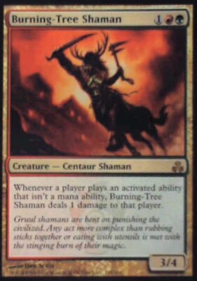 Burning-Tree Shaman - Guildpact: #105, Magic: The Gathering Nm R88