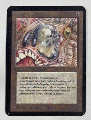 Living Wall Alpha MP Moderate Play MTG Magic The Gathering