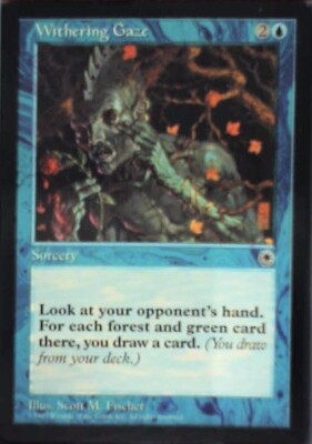 Withering Gaze - Portal: #78, Magic: The Gathering Nm R124