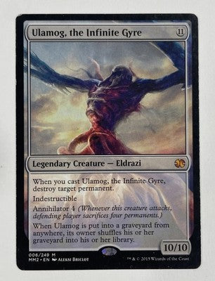 Ulamog, The Infinite Gyre Double Masters 2012 LP Light Play MTG Magic