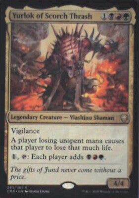 Yurlok of Scorch Thrash - Commander Legends: #293, Magic: The Gathering Nm R168