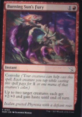 Burning Sun's Fury - March of the Machine: #133, Magic: The Gathering Nm R72