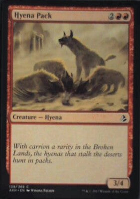 Hyena Pack - Amonkhet: #139, Magic: The Gathering Nm R103