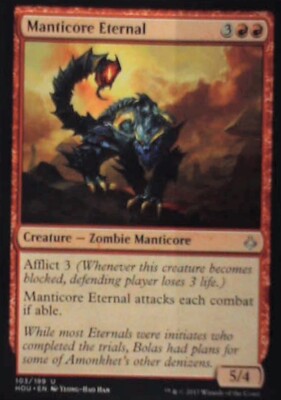Manticore Eternal - Hour of Devastation: #103, Magic: The Gathering Nm R192