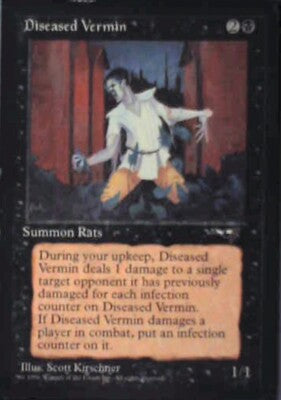 Diseased Vermin - Alliances: #46, Magic: The Gathering Lp R209
