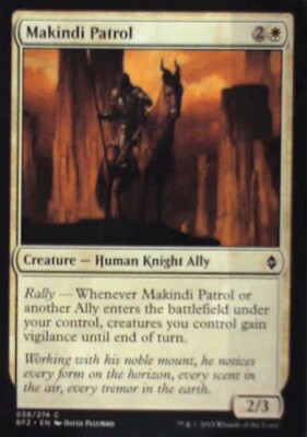 Makindi Patrol - Battle for Zendikar: #39, Magic: The Gathering Nm R235