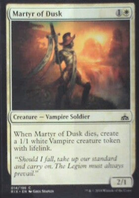 Martyr of Dusk - Rivals of Ixalan: #14, Magic: The Gathering Nm R240