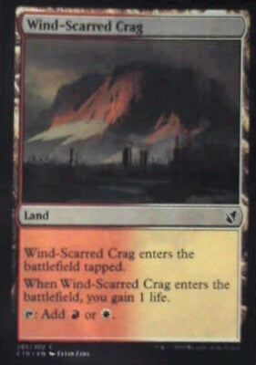 Wind-Scarred Crag - Commander 2019: #285, Magic: The Gathering Nm R157