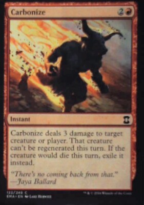 Carbonize - Eternal Masters: #122, Magic: The Gathering Nm R176