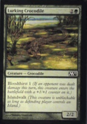 Lurking Crocodile - Magic 2012 (M12): #184, Magic: The Gathering Nm R178