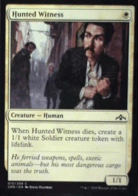 Hunted Witness - Guilds of Ravnica: #15, Magic: The Gathering Nm C337