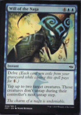 Will of the Naga - Fate Reforged: #58, Magic: The Gathering Nm R192