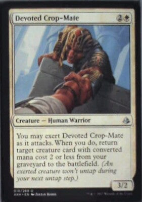 Devoted Crop-Mate - Amonkhet: #10, Magic: The Gathering Nm R217