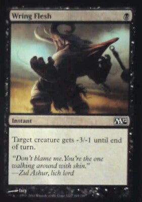 Wring Flesh - Magic 2012 (M12): #118, Magic: The Gathering Nm R208
