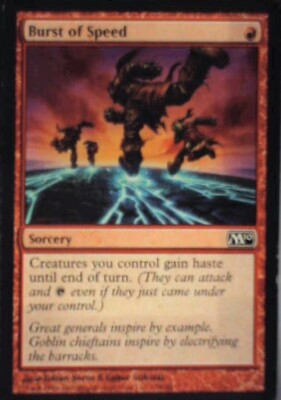 Burst of Speed - Magic 2010 (M10): #129, Magic: The Gathering Nm R105