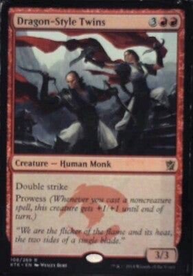 Dragon-Style Twins - Khans of Tarkir: #108, Magic: The Gathering Lp R199
