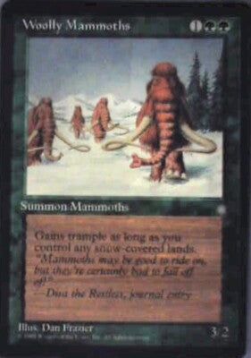 Woolly Mammoths - Ice Age: #278, Magic: The Gathering Lp R199