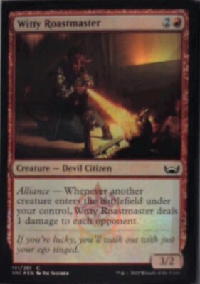 Witty Roastmaster - Streets of New Capenna: #131, MTG - Foil Nm R248