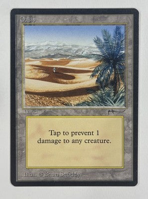 Oasis Arabian Nights LP Light Play MTG Magic The Gathering B