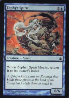 Zephyr Spirit - Ravnica: City of Guilds: #76, Magic: The Gathering Nm R85