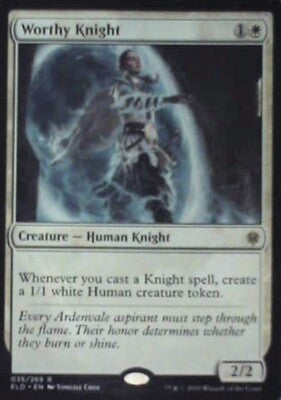Worthy Knight - Throne of Eldraine: #36, Magic: The Gathering Nm R151
