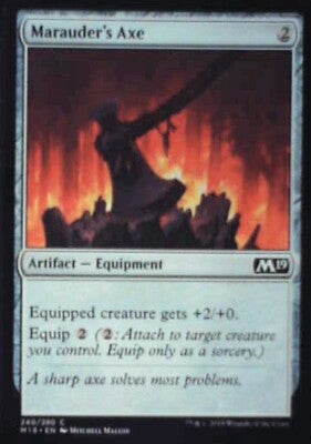 Marauder's Axe - Core Set 2019: #240, Magic: The Gathering Nm R240