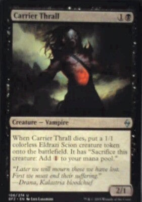 Carrier Thrall - Battle for Zendikar: #106, Magic: The Gathering Nm R103