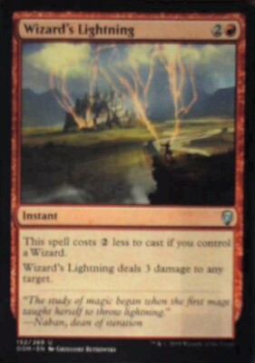 Wizard's Lightning - Dominaria: #152, Magic: The Gathering Nm R142