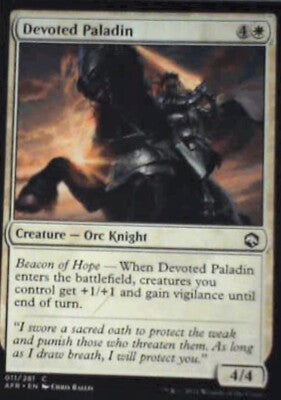 Devoted Paladin - Adventures in the Forgotten Realms: #11, MTG Nm R127