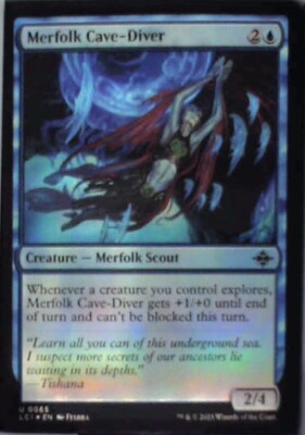 Merfolk Cave-Diver - The Lost Caverns of Ixalan: #65 - Foil Nm R247