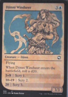 Djinni Windseer (Showcase) - Adventures in the Forgotten Realms: #306 Nm R130