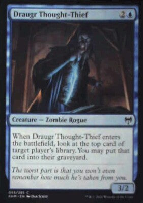 Draugr Thought-Thief - Kaldheim: #55, Magic: The Gathering Nm R130