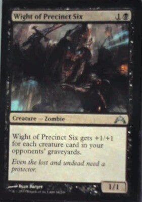 Wight of Precinct Six - Gatecrash: #84, Magic: The Gathering Nm R127