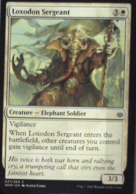Loxodon Sergeant - War of the Spark: #21, Magic: The Gathering Nm R89