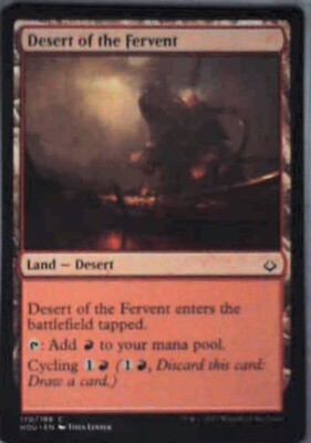 Desert of the Fervent - Hour of Devastation: #170, Magic: The Gathering Nm R116