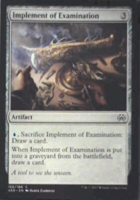 Implement of Examination - Aether Revolt: #156, Magic: The Gathering Nm R117