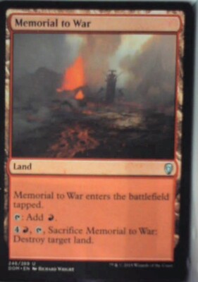 Memorial to War - Dominaria: #246, Magic: The Gathering Nm R142