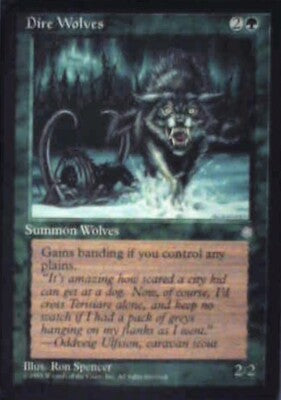 Dire Wolves - Ice Age: #230, Magic: The Gathering Nm R202