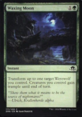 Waxing Moon - Eldritch Moon: #177, Magic: The Gathering Nm R102