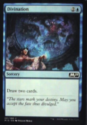 Divination - Core Set 2019: #51, Magic: The Gathering Nm R108