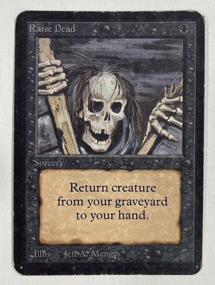 Raise Dead Alpha MP Moderate Play MTG Magic The Gathering
